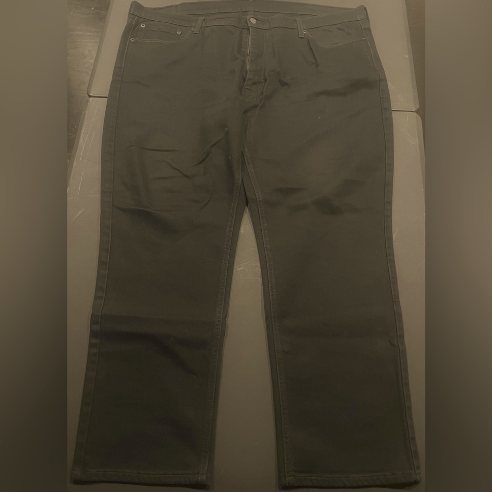 Brand new. Black Levi Denim. Straight leg, size 42W/30L.